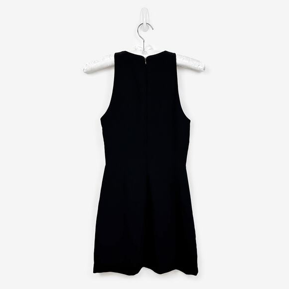 Bailey 44 Mesh Insert Mini Dress Size 4 Black Party Cocktail LBD - Picture 2 of 3